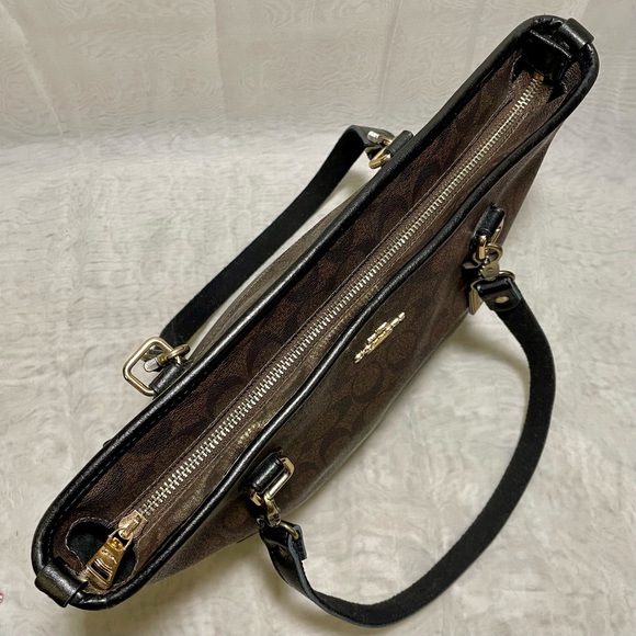 Coach Zip Top Signature Tote - Picture 7 of 15